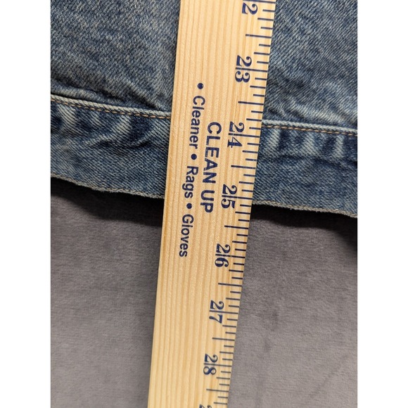 90s Vintage Arizona Classic Blue Wash Big Ring Denim Trucker Jacket Size Medium - Picture 11 of 13